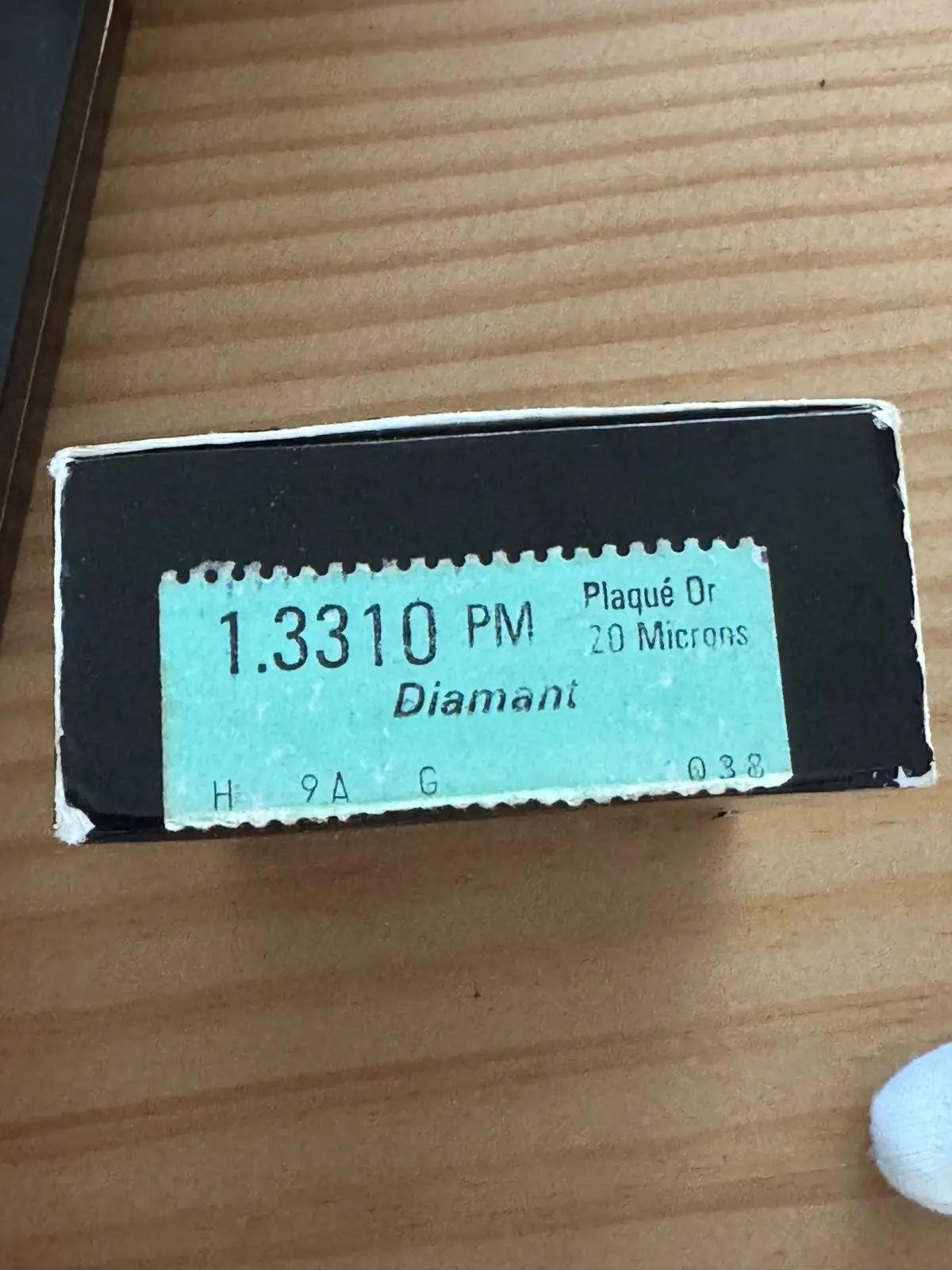 Etiqueta Años 70 de un Mechero ST Dupont "PM"
