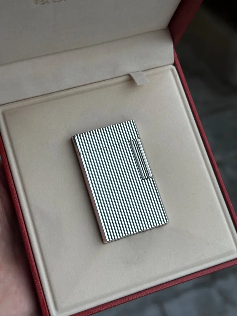 ST Dupont Línea 1 Plata Nuevo 1987 — vista frontal