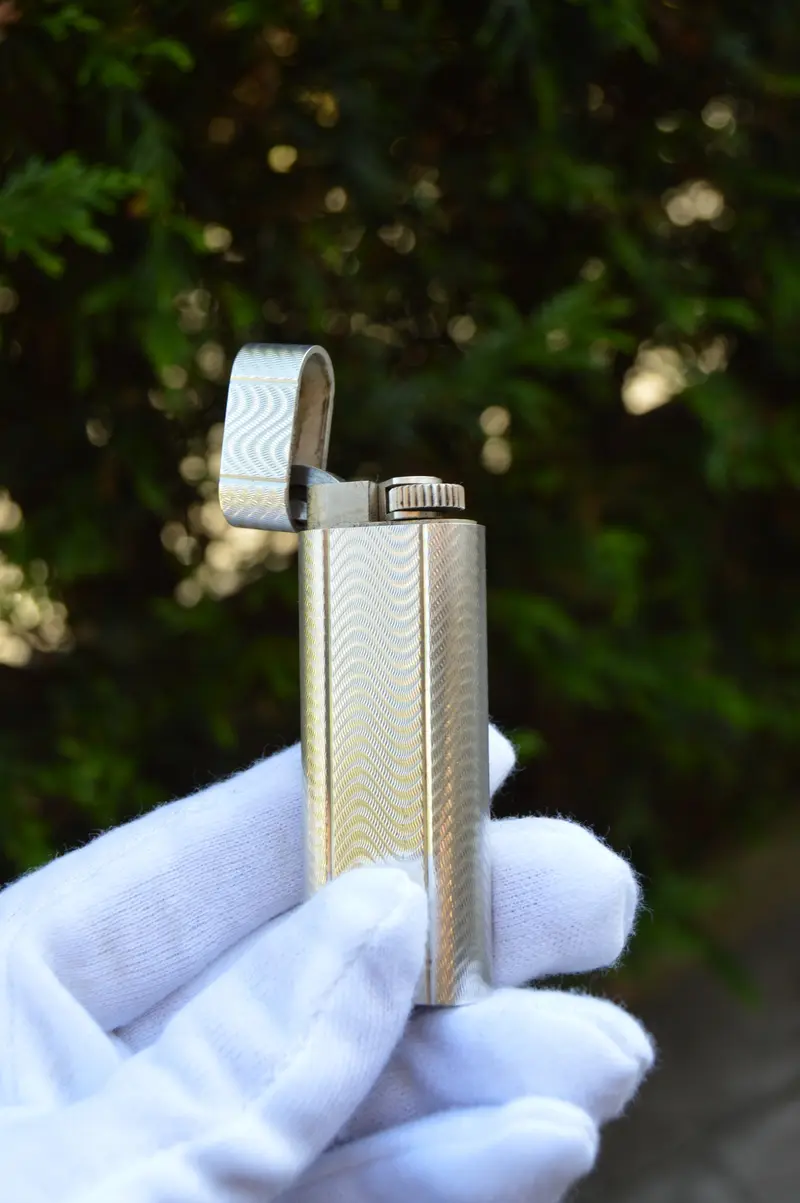 Mechero Cartier Le Must - Plata Wavy Full Set