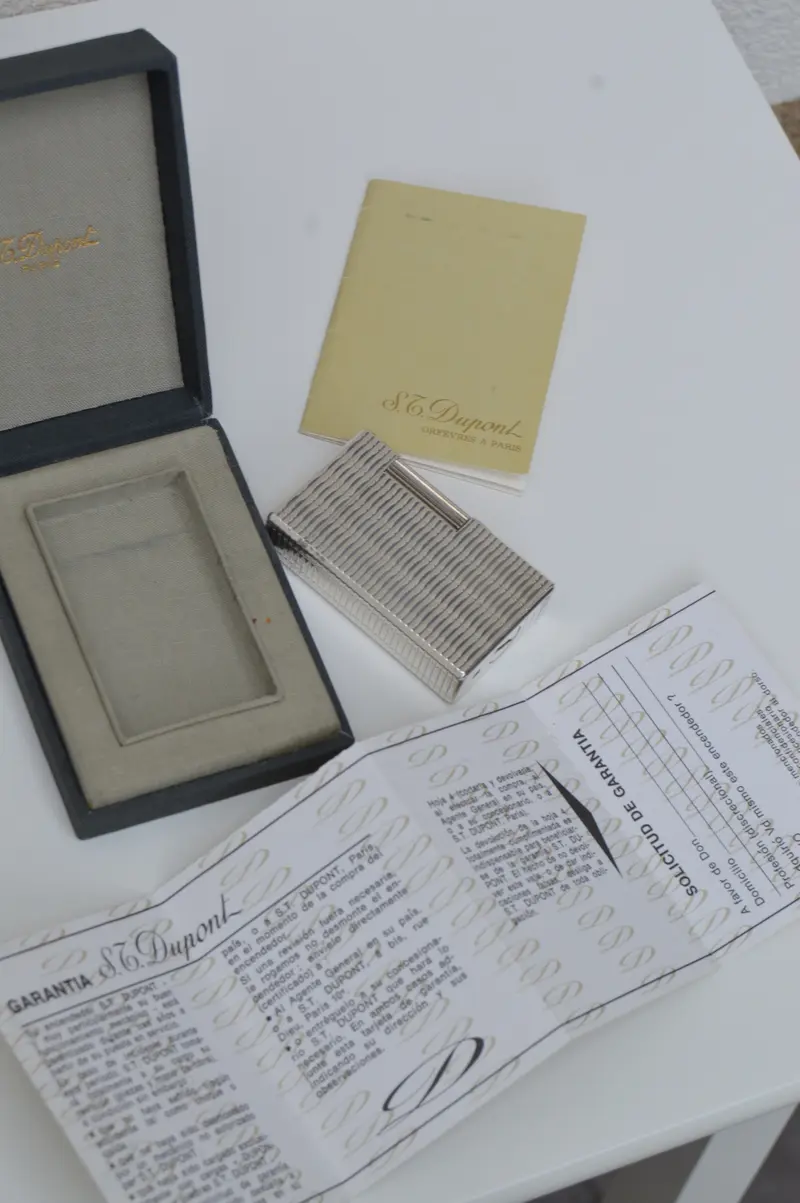 Mechero de lujo S.T. Dupont Línea 1 BS de Plata — imagen 4